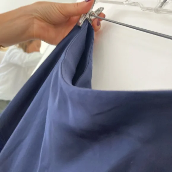 Jcrew ‘silk’ navy midi skirt - Picture 4 of 4